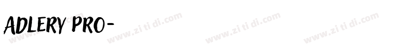 Adlery Pro字体转换